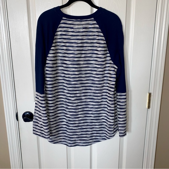 Lou & Grey Navy & Cream Striped Top✨ - Picture 6 of 7